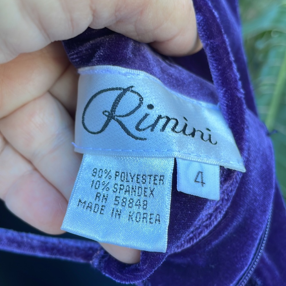 Rimini velvet Slipdress with rhinestones - Picture 7 of 9